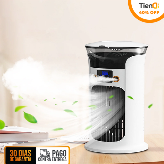 MINI VENTILADOR CON HUMIFICADOR PORTATIL